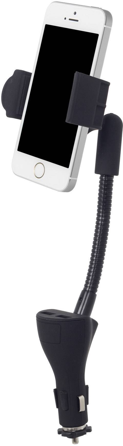 Gembird Zigarettenanzünder Handy-Kfz-Halterung mit Ladefunktion 55 - 85mm