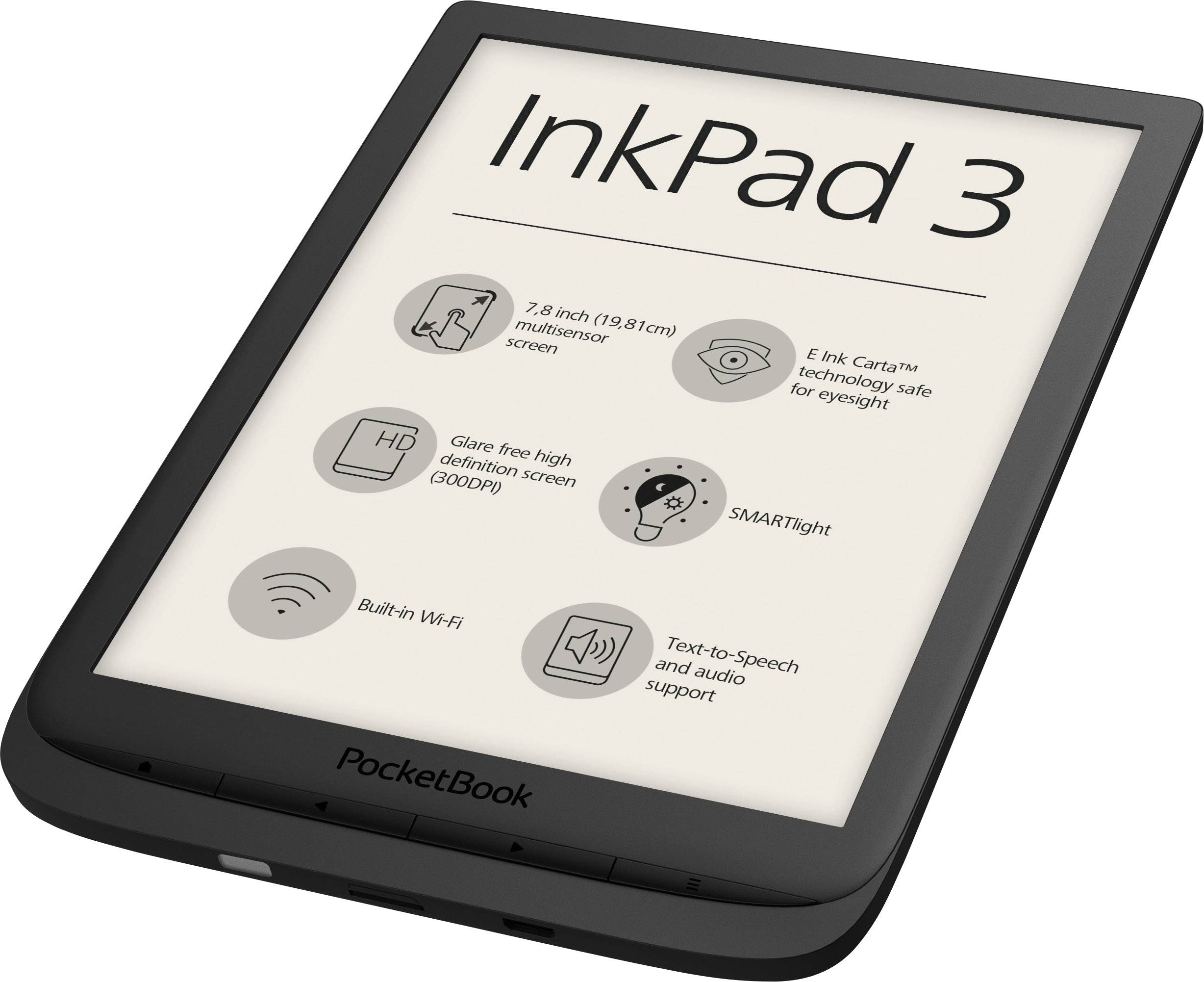 PocketBook INKPAD 3 eBook-Reader 19.8 cm (7.8 Zoll) Schwarz