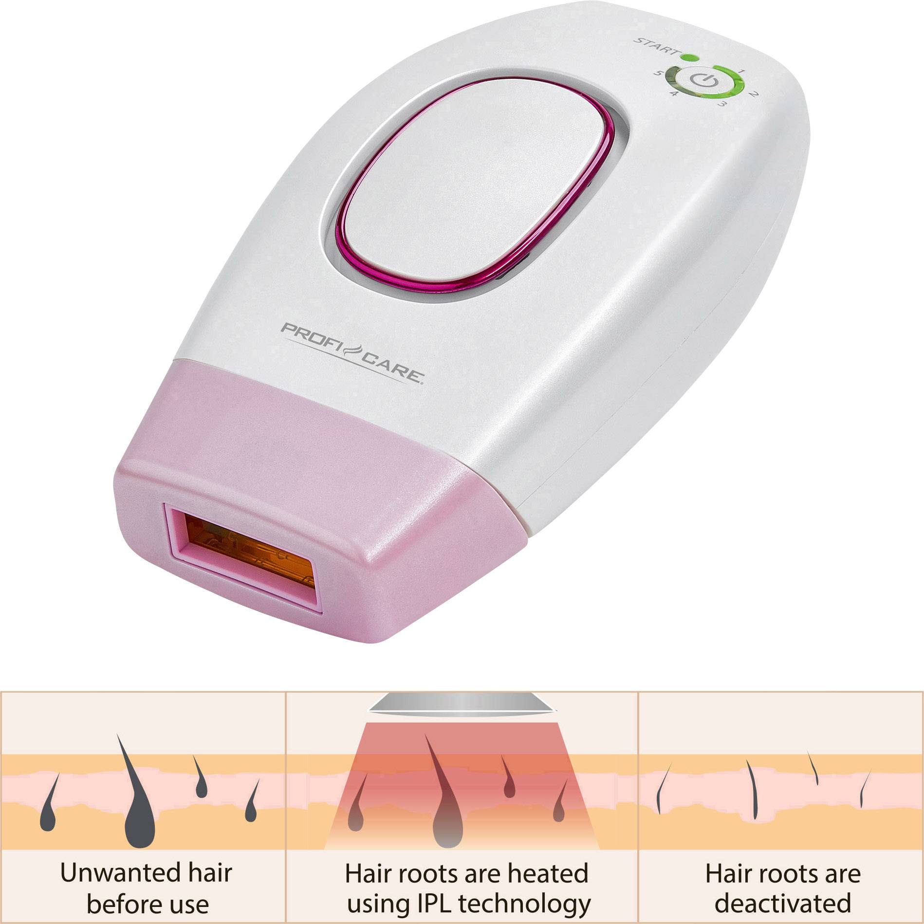 Profi-Care PC-IPL 3024 330240 Haarentfernungslaser Perlmutt, Flieder