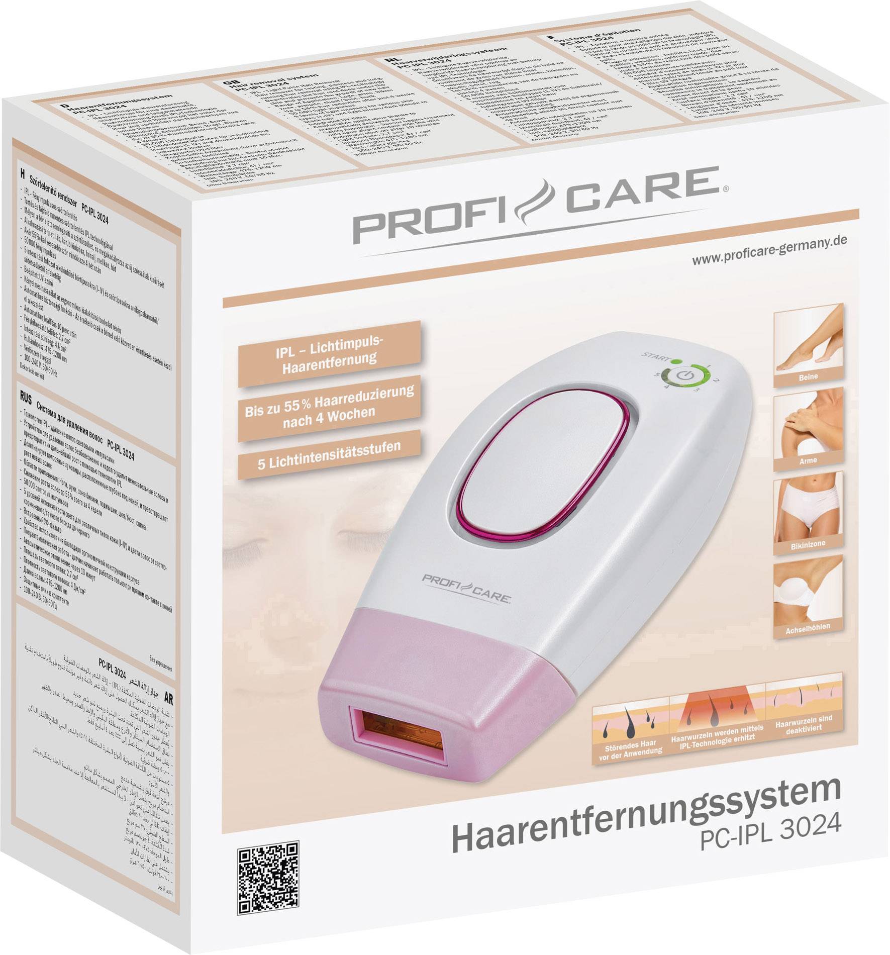 Profi-Care PC-IPL 3024 330240 Haarentfernungslaser Perlmutt, Flieder