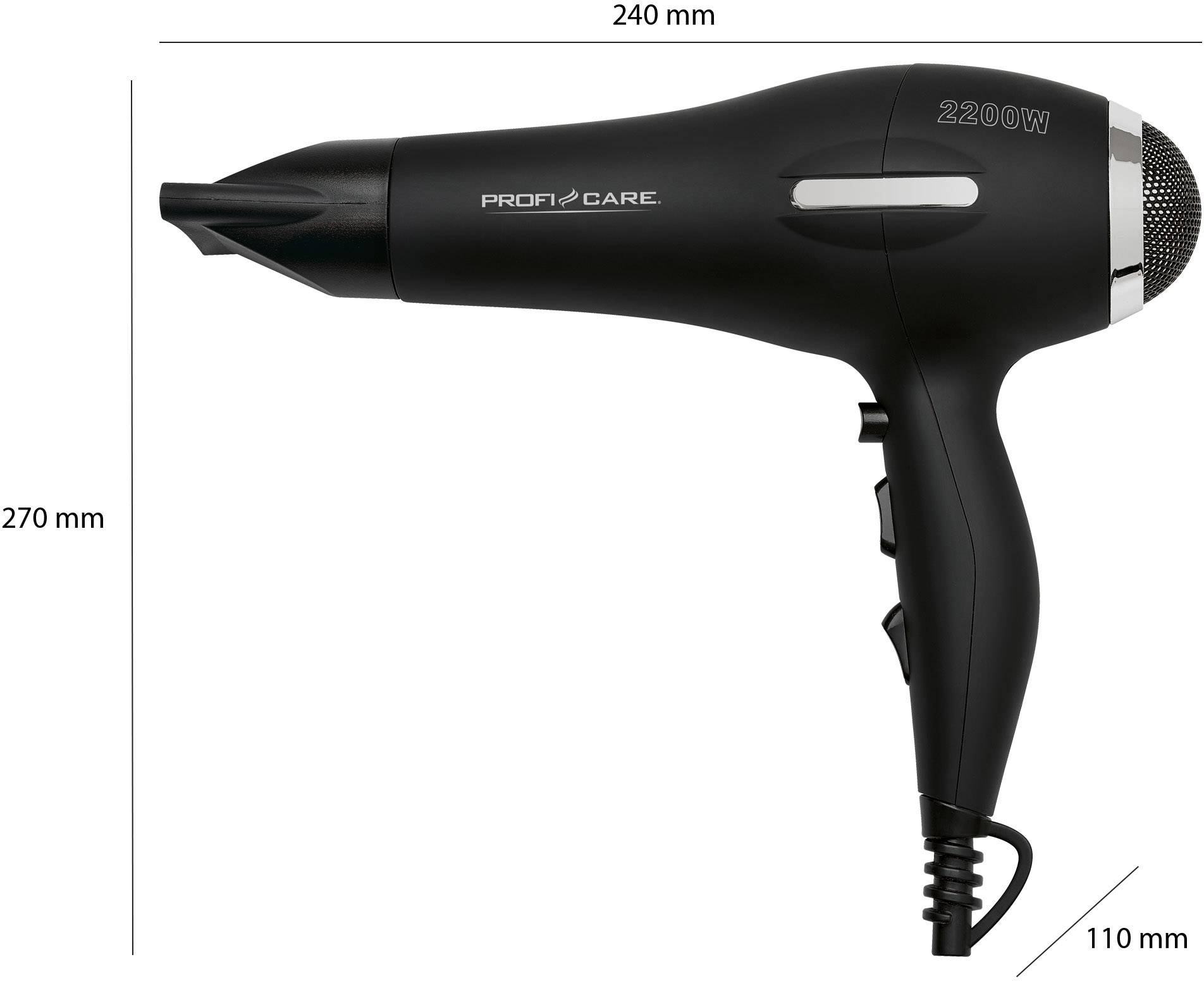 Profi-Care PC-HT 3017 Haartrockner Schwarz