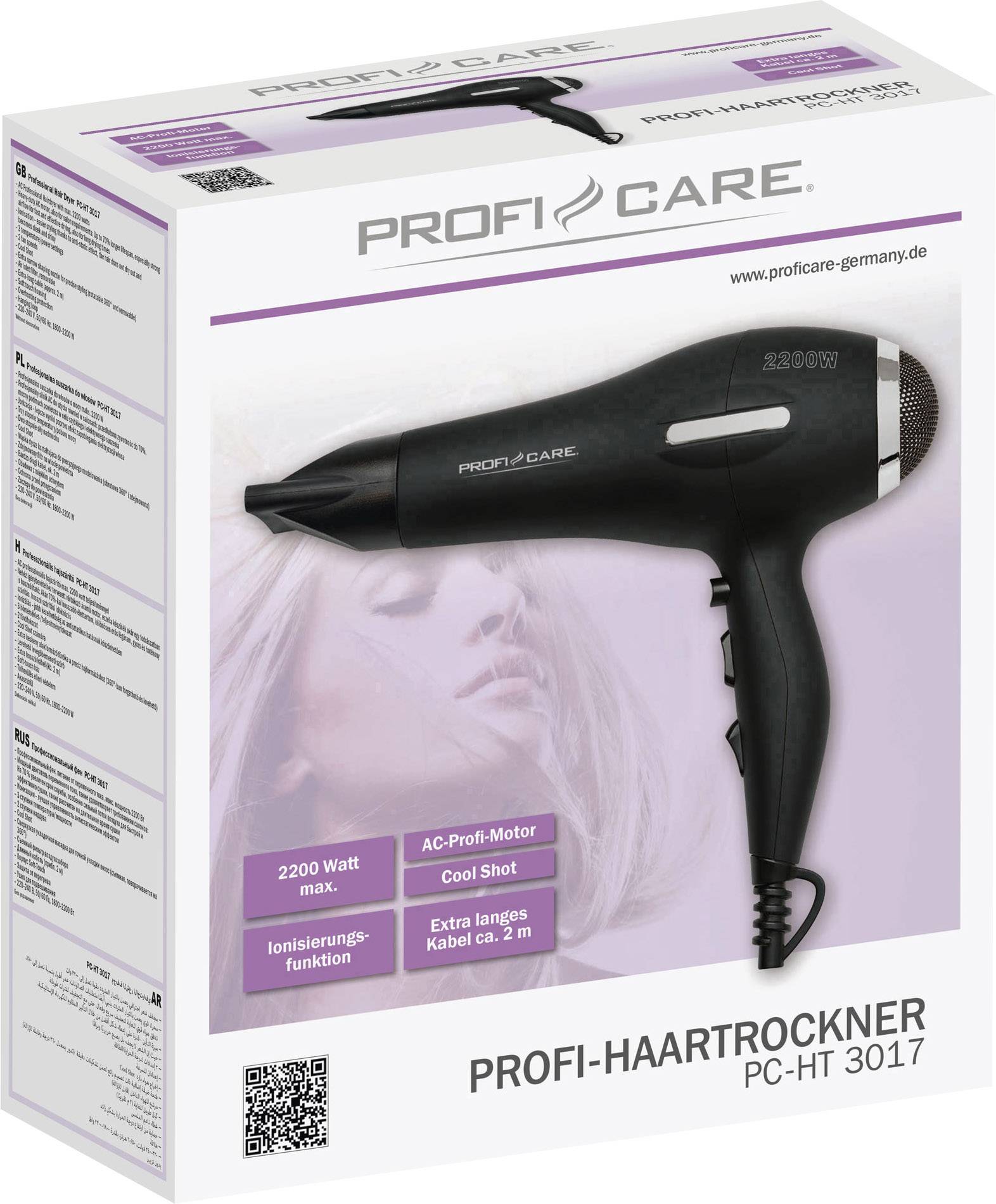 Profi-Care PC-HT 3017 Haartrockner Schwarz