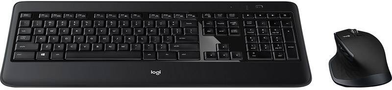 Logitech MX900 Wireless Performance Combo Funk, Bluetooth® Tastatur, Maus-Set Deutsch, QWERTZ Schwarz