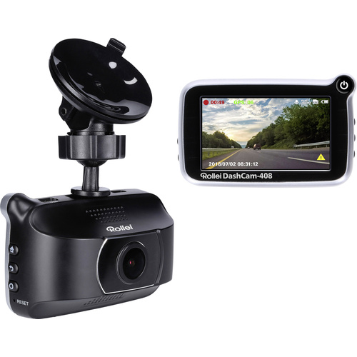Caméra embarquée + GPS Rollei CarDVR-408 5040137 avec écran, microphone 1 pc(s)