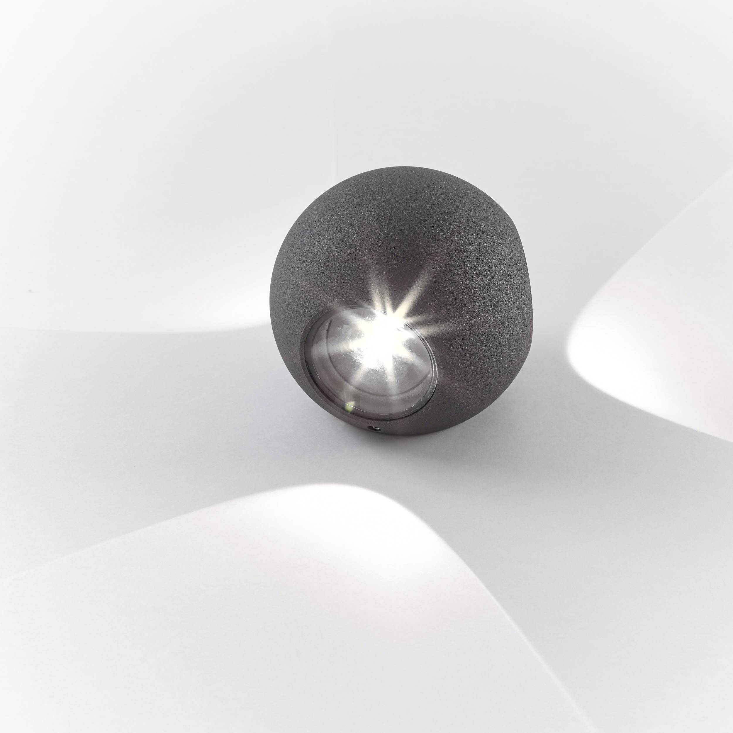 AEG Gus AEG280032 LED-Außenwandleuchte EEK: G (A - G) 9 W Anthrazit