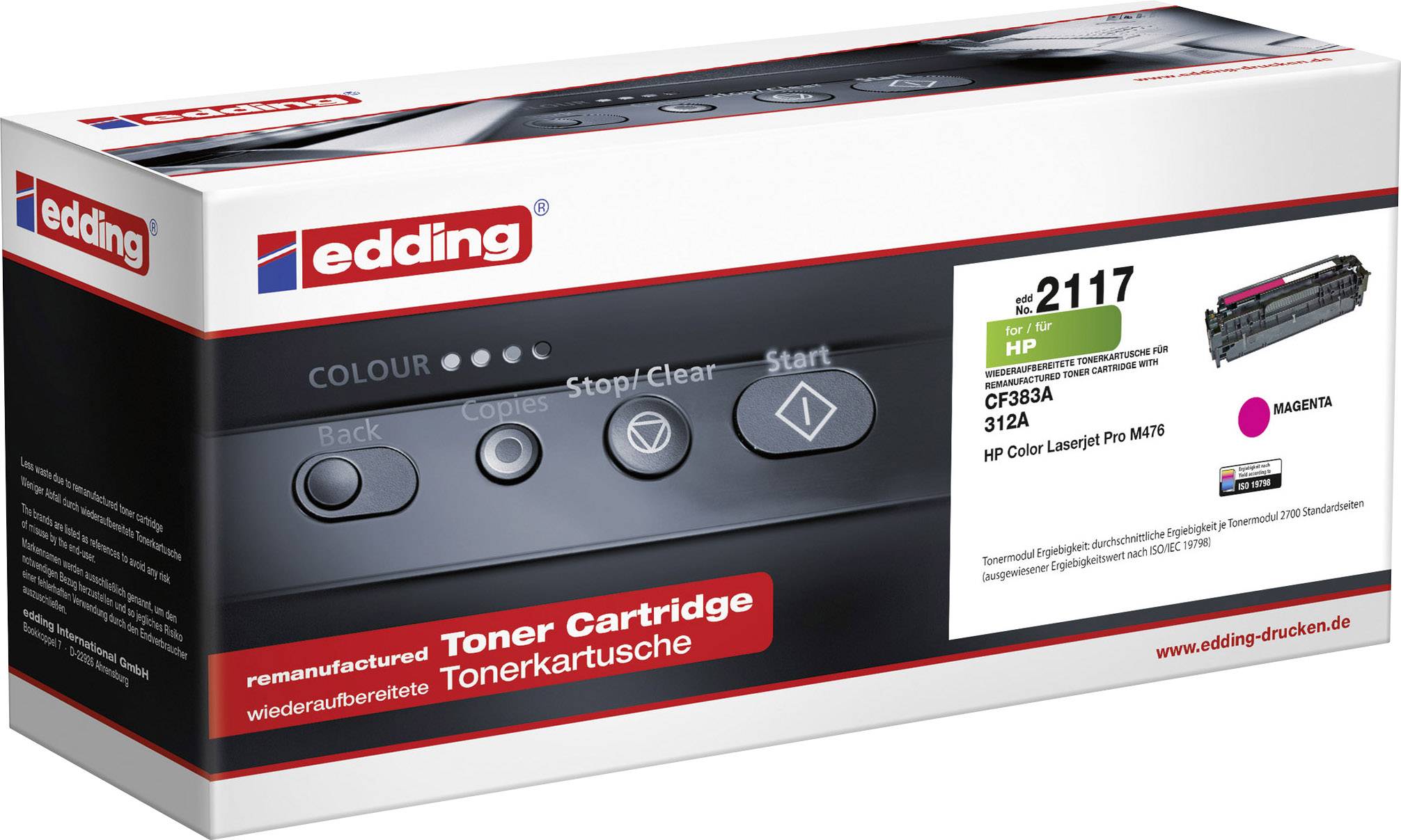 edding Toner 18-2117 wie HP CF383A magenta