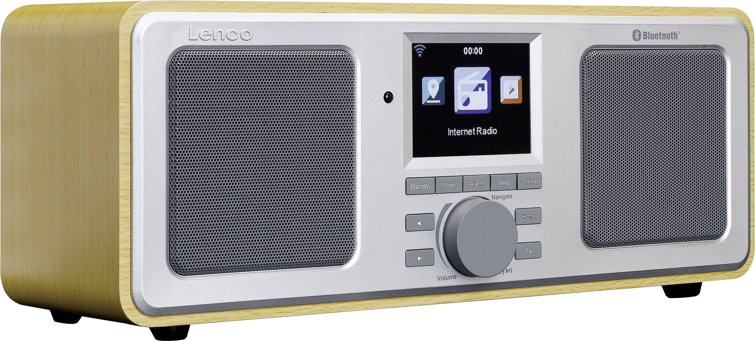 Lenco DIR-150 Internet Taschenradio UKW AUX, Bluetooth®, USB, WLAN, Internetradio Holz