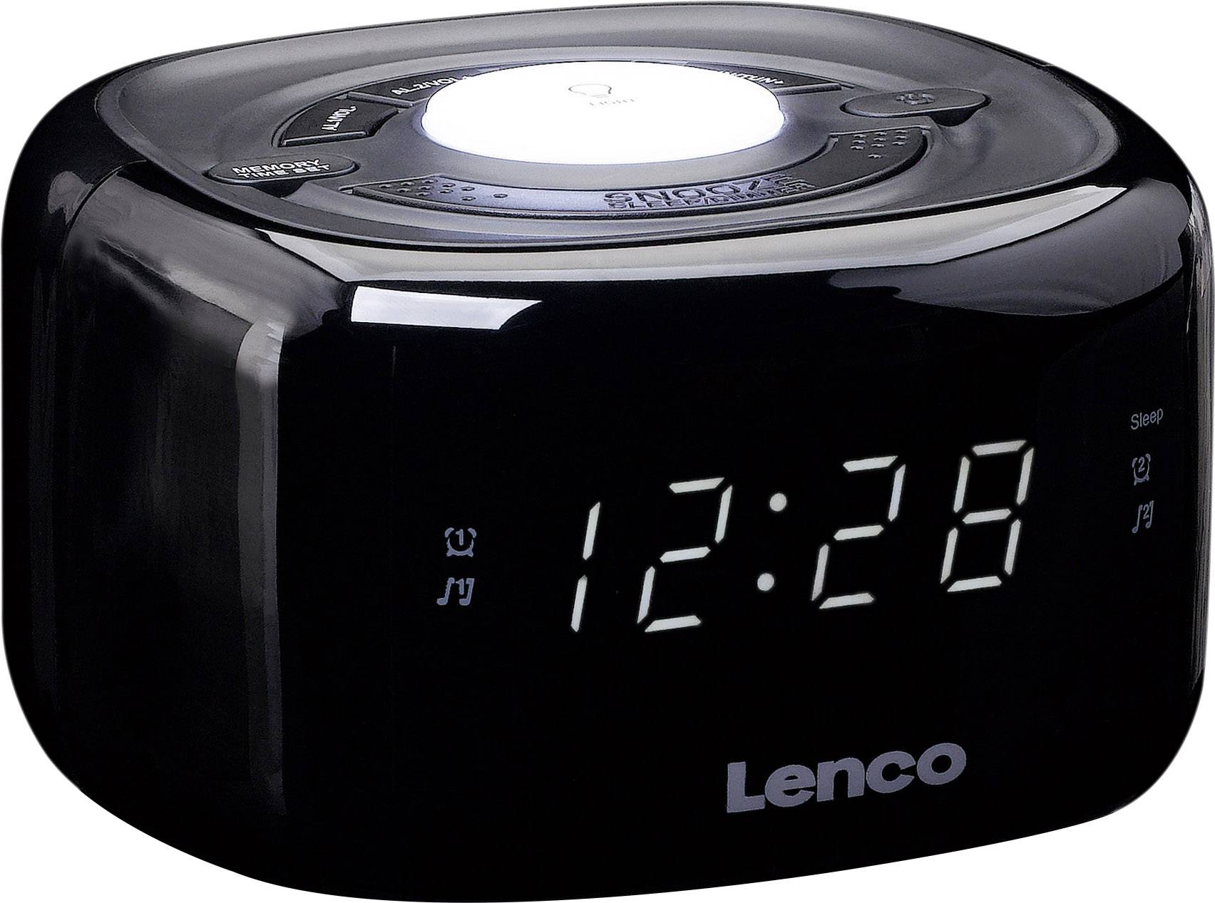 Lenco CR-12 Radiowecker UKW Schwarz