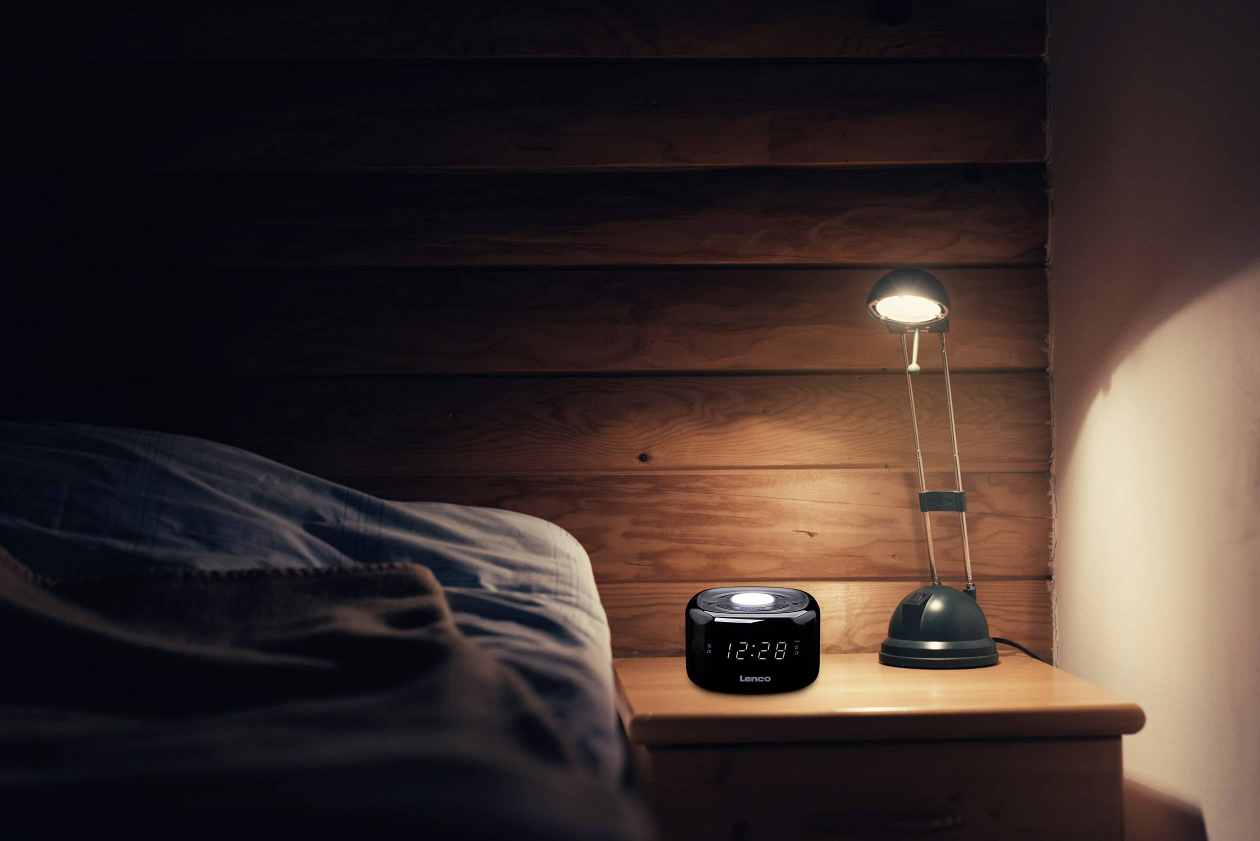 Lenco CR-12 Radiowecker UKW Schwarz