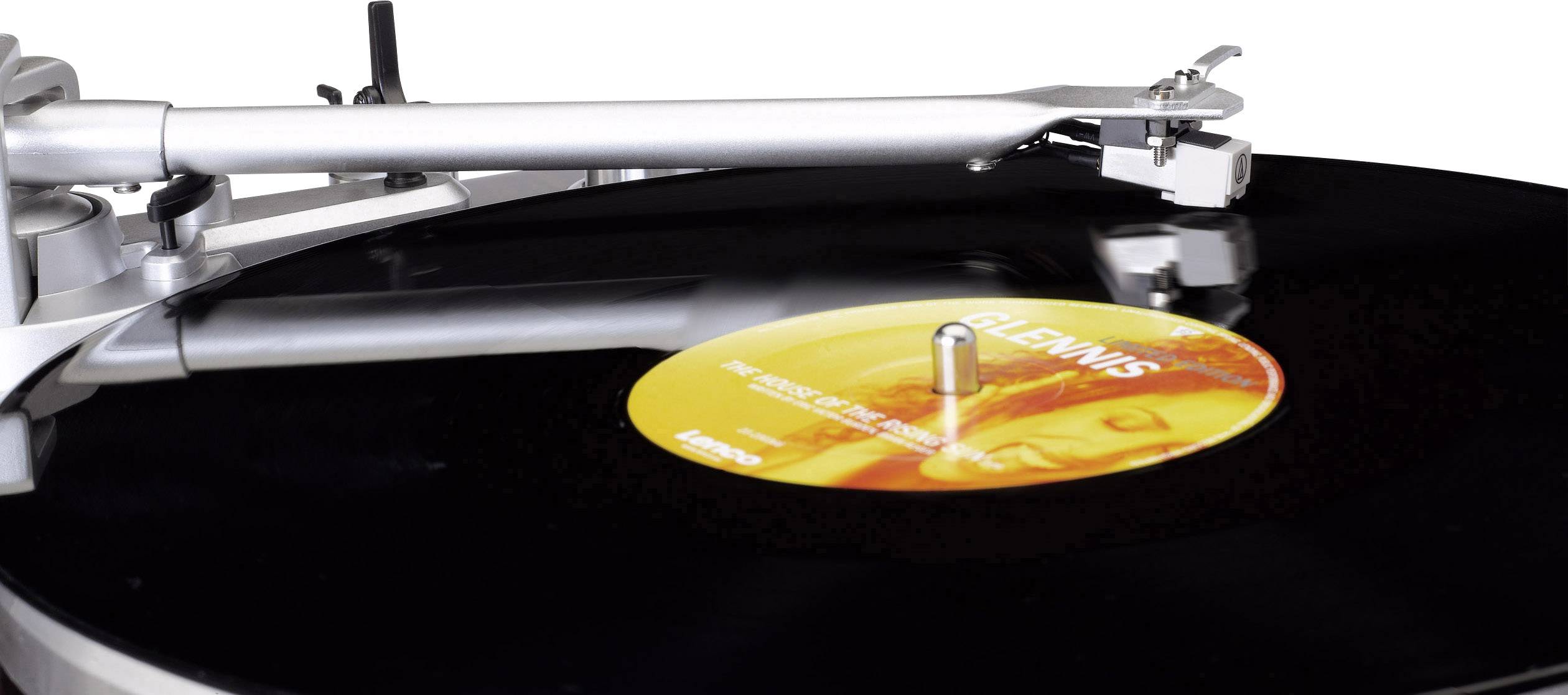 Lenco LBT-188 USB-Plattenspieler Riemenantrieb Walnuss