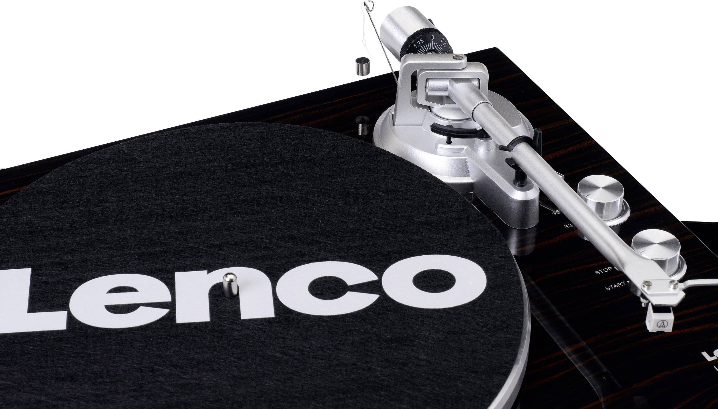 Lenco LBT-188 USB-Plattenspieler Riemenantrieb Walnuss