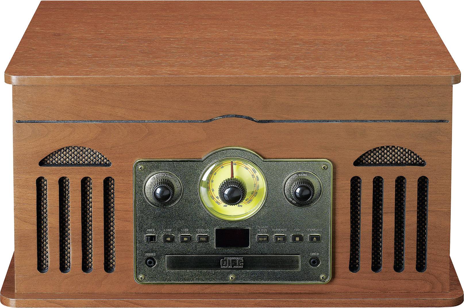 Lenco TCD-2600 USB-Plattenspieler Riemenantrieb Walnuss