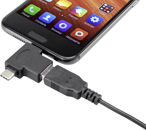 Renkforce USB 3.2 Gen 1 (USB 3.0) Adapter [1x USB-C® Stecker, USB 2.0 Stecker Micro-B - 1x USB 3.2