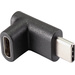 Renkforce USB 3.2 Gen 2 (USB 3.1 Gen 2) Adapter [1x USB-C® Stecker - 1x USB-C® Buchse] 90° nach oben gewinkelt