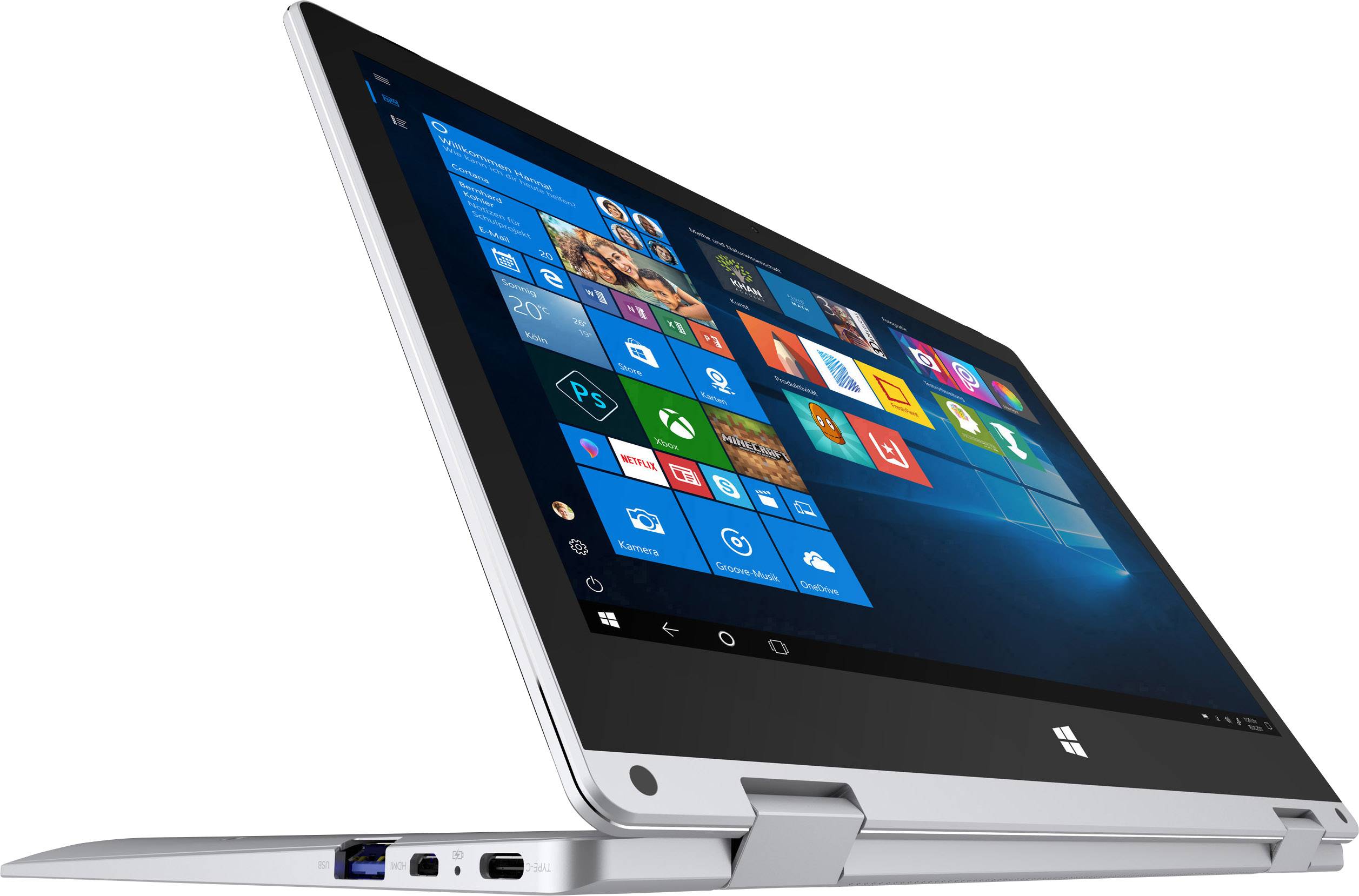 TrekStor® WiFi Silber Windows®-Tablet / 2-in-1 29.5 cm (11.6 Zoll) 1.1 GHz Intel® Celeron® Windows® 10 1920 x 1080 Pixel