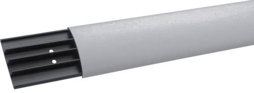 Graues Kabelschutzrohr mit schwarzem Innenrohr, das zur Verlegung von Kabeln verwendet wird. Hauptsächlich in Bauprojekten eingesetzt.