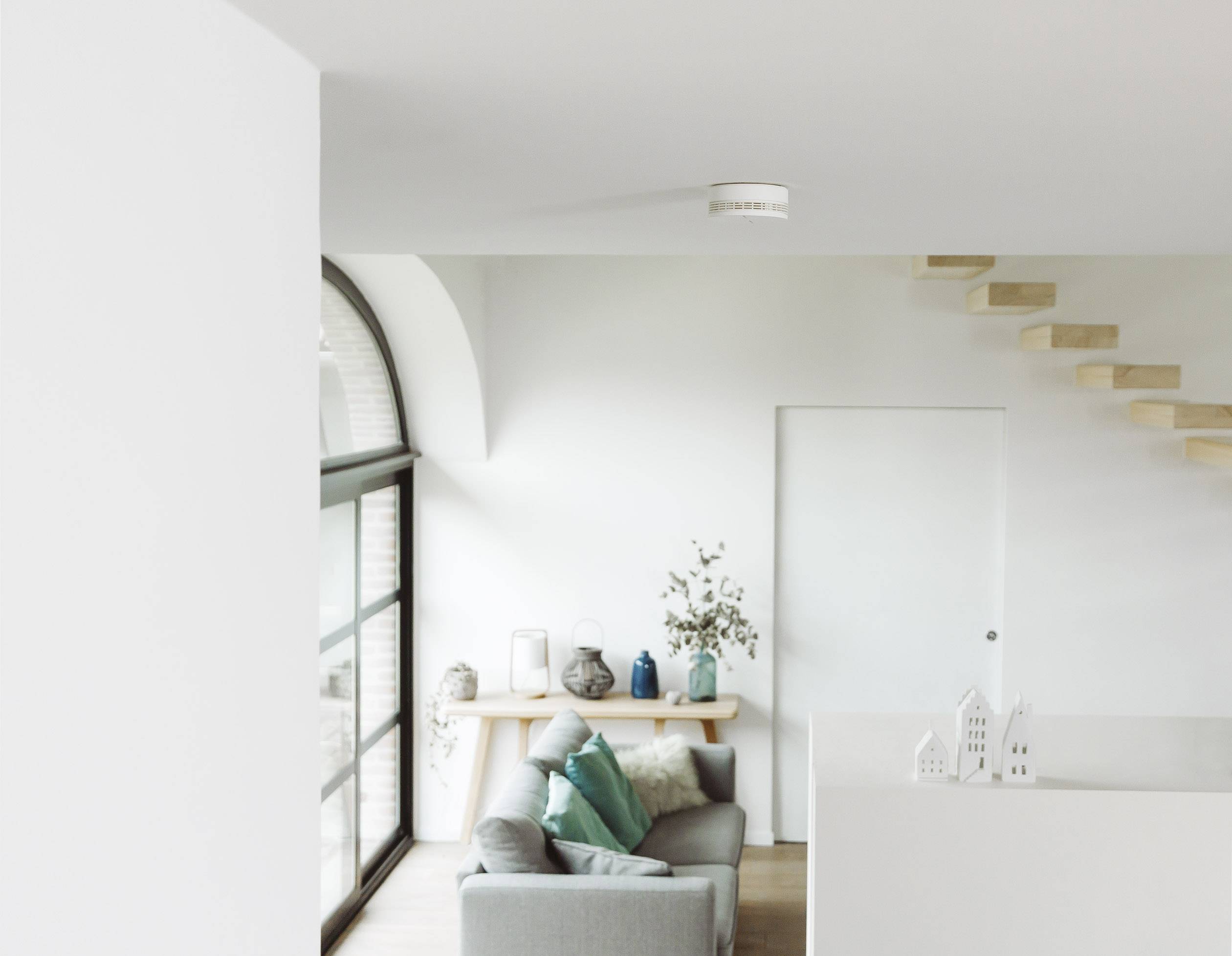 Netatmo Funk-Rauchwarnmelder inkl. 10 Jahres-Batterie batteriebetrieben (Ø x T) 115 mm x 44 mm