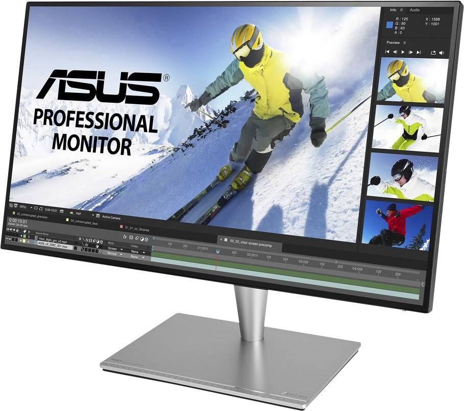 Asus ProArt PA27AC LED-Monitor EEK G (A - G) 68.6 cm (27 Zoll) 2560 x 1440 Pixel 16:9 5 ms HDMI®, DisplayPort, USB-C®, Thunderbolt 3, USB-A (USB