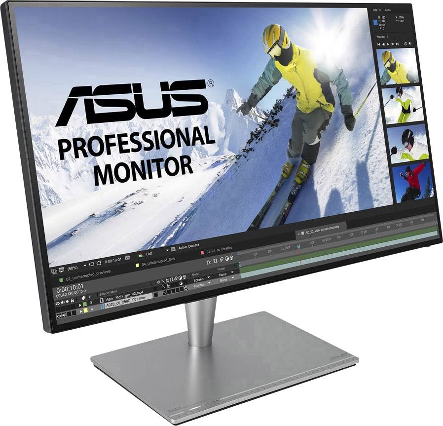 Asus ProArt PA27AC LED-Monitor EEK G (A - G) 68.6 cm (27 Zoll) 2560 x 1440 Pixel 16:9 5 ms HDMI®, DisplayPort, USB-C®, Thunderbolt 3, USB-A (USB