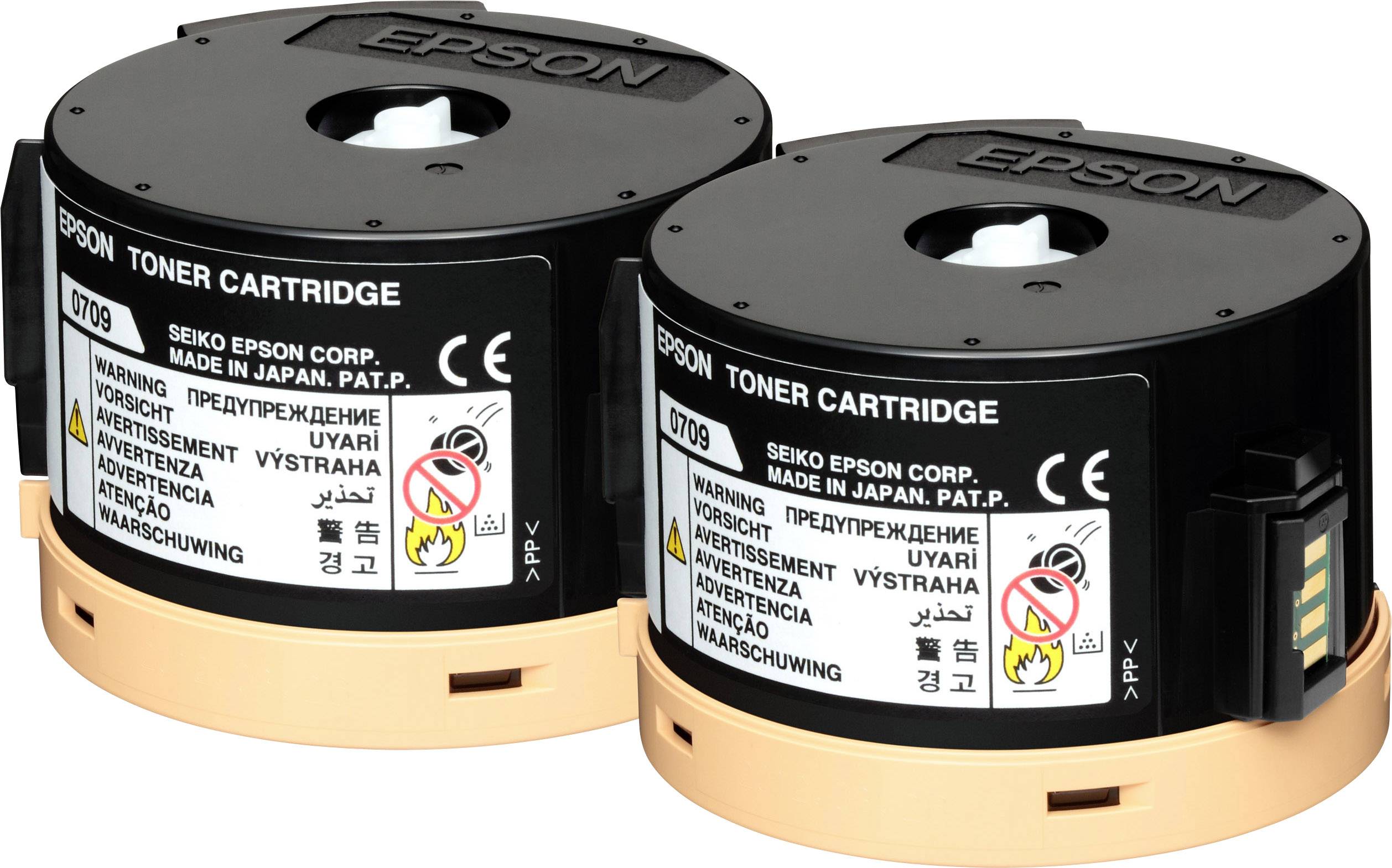 Epson Toner 0710 Original 2er-Pack Schwarz 2500 Seiten C13S050710