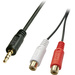 LINDY 35678 Klinke / Cinch Audio Adapter [1x Klinkenstecker 3.5mm - 2x Cinch-Buchse] Schwarz