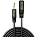 LINDY 35652 Klinke Audio Verlängerungskabel [1x Klinkenstecker 3.5mm - 1x Klinkenbuchse 3.5 mm] 2.00m Schwarz