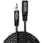 LINDY 35653 Klinke Audio Verlängerungskabel [1x Klinkenstecker 3.5mm - 1x Klinkenbuchse 3.5 mm] 3.00m Schwarz