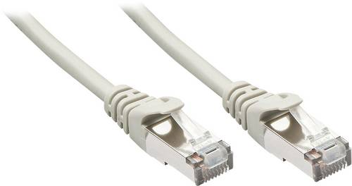 LINDY RJ45 Netzwerk Anschlusskabel CAT 5e F/UTP 2.00 m Grau mit Rastnasenschutz (50 St.)