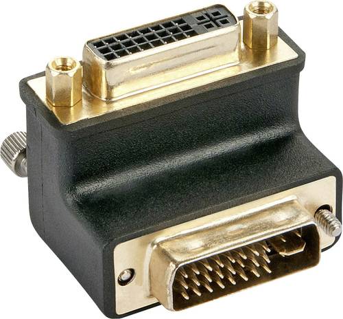 DVI Adapter [1x DVI-Buchse 24+5pol. - 1x DVI-Stecker 24+5pol.] Schwarz