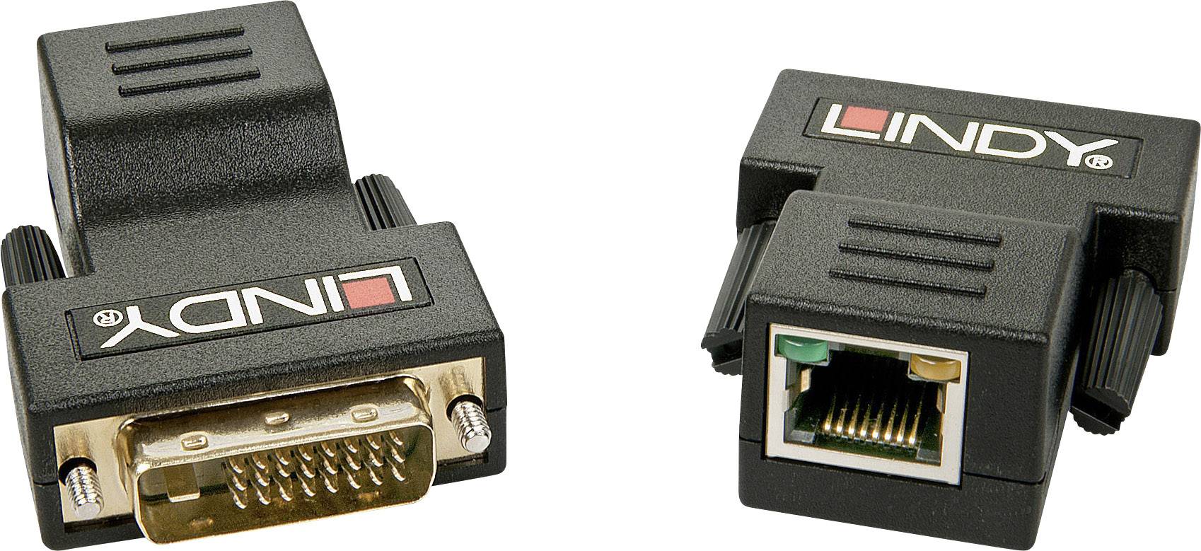 LINDY DVI Cat.5/6 Extender 50m/70m DVI-D Extender über Netzwerkkabel RJ45 70m