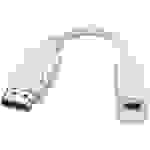 LINDY 41060 DisplayPort / Mini-DisplayPort Adapterkabel [1x DisplayPort Stecker - 1x Mini-DisplayPort Buchse] Weiß 15.00cm