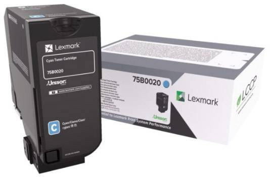 Lexmark Toner CS727 CS728 CX727 Original Cyan 10000 Seiten 75B0020