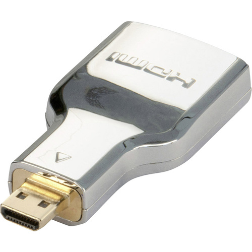 LINDY 41510 HDMI Adapter [1x HDMI-Buchse - 1x HDMI-Stecker D Micro] Silber