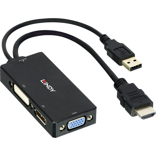 LINDY Monitor Konverter [HDMI - DisplayPort, DVI, VGA]