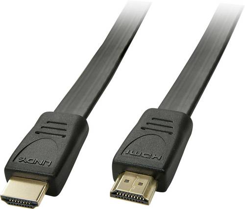 Image of LINDY HDMI Anschlusskabel HDMI-A Stecker, HDMI-A Stecker 2.00m Schwarz 36997 HDMI-Kabel