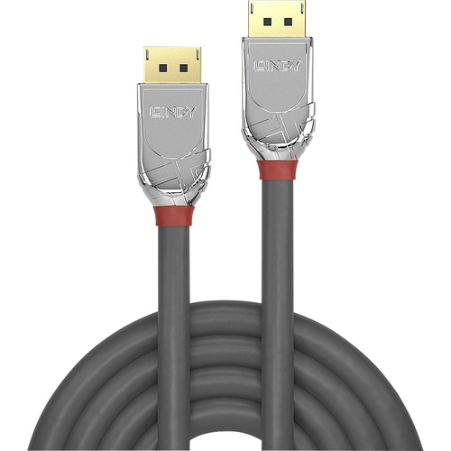 LINDY DisplayPort Anschlusskabel DisplayPort Stecker, DisplayPort Stecker 5.00m Grau 36304 DisplayPort-Kabel