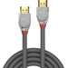LINDY HDMI Anschlusskabel HDMI-A Stecker, HDMI-A Stecker 5.00m Grau 37874 HDMI-Kabel