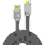 LINDY DisplayPort Anschlusskabel DisplayPort Stecker, DisplayPort Stecker 1.00m Grau 36301 DisplayPort-Kabel