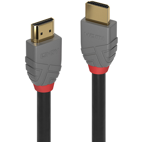 LINDY HDMI Anschlusskabel HDMI-A Stecker, HDMI-A Stecker 1.00m Schwarz 36962 HDMI-Kabel