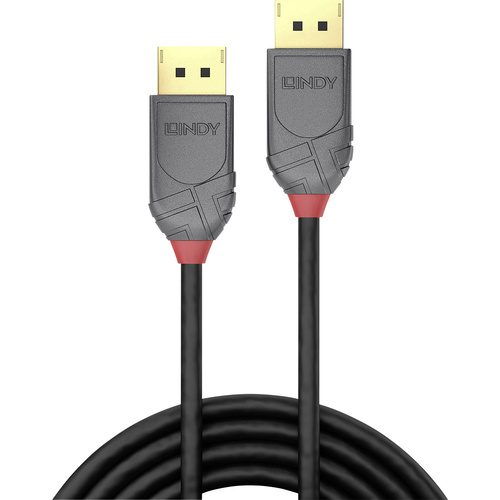 Câble de raccordement LINDY DisplayPort Fiche mâle DisplayPort, Fiche mâle DisplayPort 2.00 m noir 36482 Ultra HD (8K) Câble