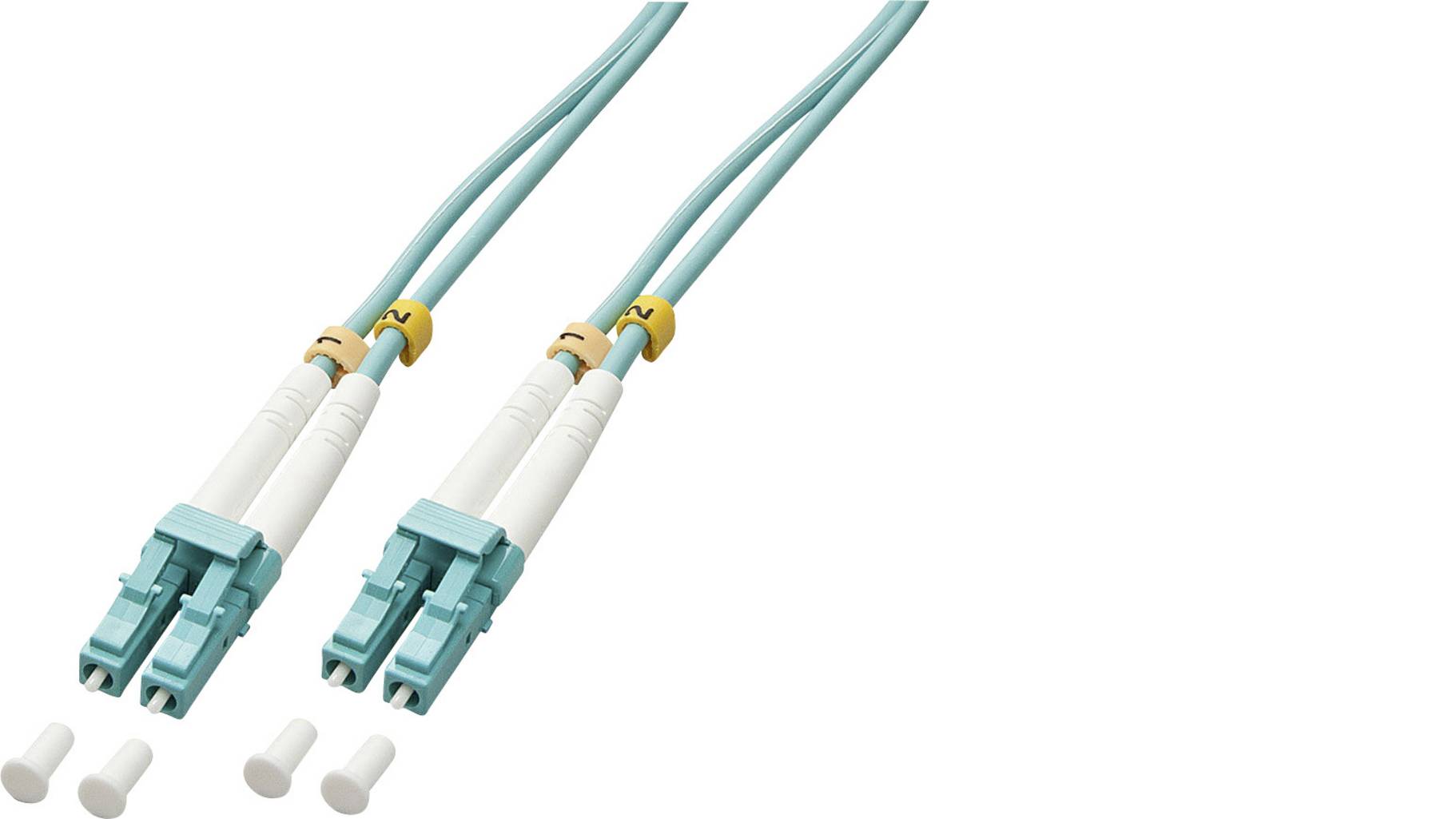Produktbild von Lc/apc Auf Sc/upc VANDESAIL Glasfaser-Adapter LC-SC – OM4 Multimode Hybrid- Koppler Für Netzwerke (30cm, 5 Stück) Glasfaser Auf Lan Kabel