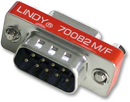 LINDY Seriell Adapter [1x D-SUB-Stecker 9pol. - 1x D-SUB-Buchse 9pol.] 0.00m