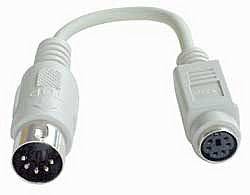 LINDY Tastatur/Maus Adapter 15.00 cm Grau