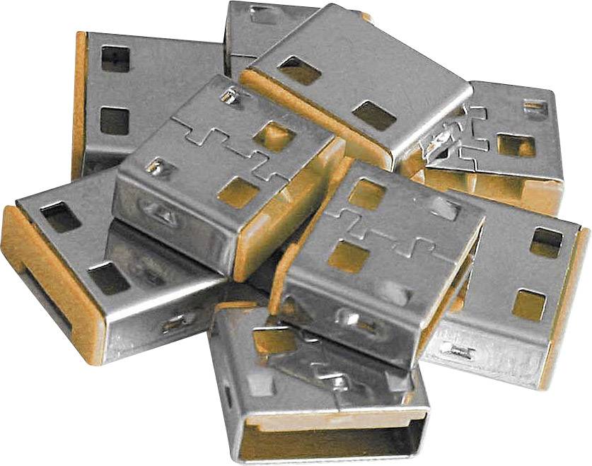 LINDY USB-A Port Schloss USB-Lock 10er Set Orange ohne Schlüssel 40463