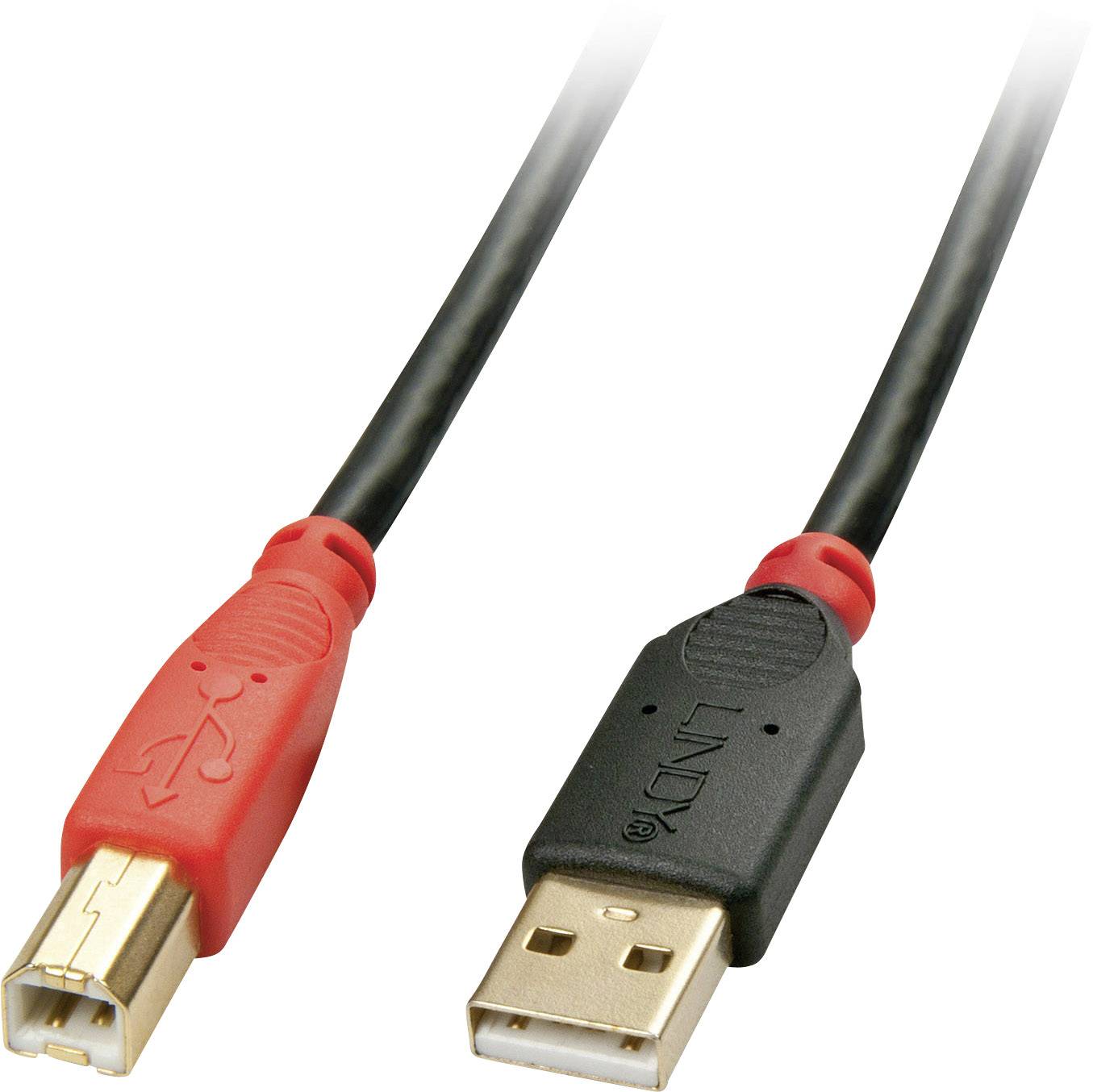 LINDY USB-Kabel USB 2.0 USB-A Stecker, USB-A Buchse 10.00 m Schwarz 42761