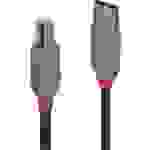LINDY USB-Kabel USB 2.0 USB-A Stecker, USB-B Stecker 7.50m Schwarz 36676