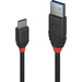LINDY USB-Kabel USB 3.2 Gen1 (USB 3.0 / USB 3.1 Gen1) USB-C® Stecker, USB-A Stecker 0.50m Schwarz 36915