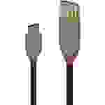 LINDY USB-Kabel USB 2.0 USB-C® Stecker, USB-A Buchse 0.15m Schwarz 36897