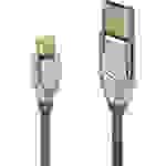 LINDY USB-Kabel USB 2.0 USB-A Stecker, USB-Micro-B Stecker 0.50m Grau 36650