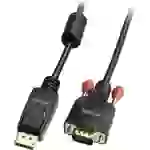 LINDY DisplayPort / VGA Adapterkabel DisplayPort Stecker, VGA 15pol. Stecker 2.00 m Schwarz 41942 D LINDY DisplayPort / VGA Adapterkabel DisplayPort Stecker, VGA 15pol. Stecker 2.00 m Schwarz 41942 D